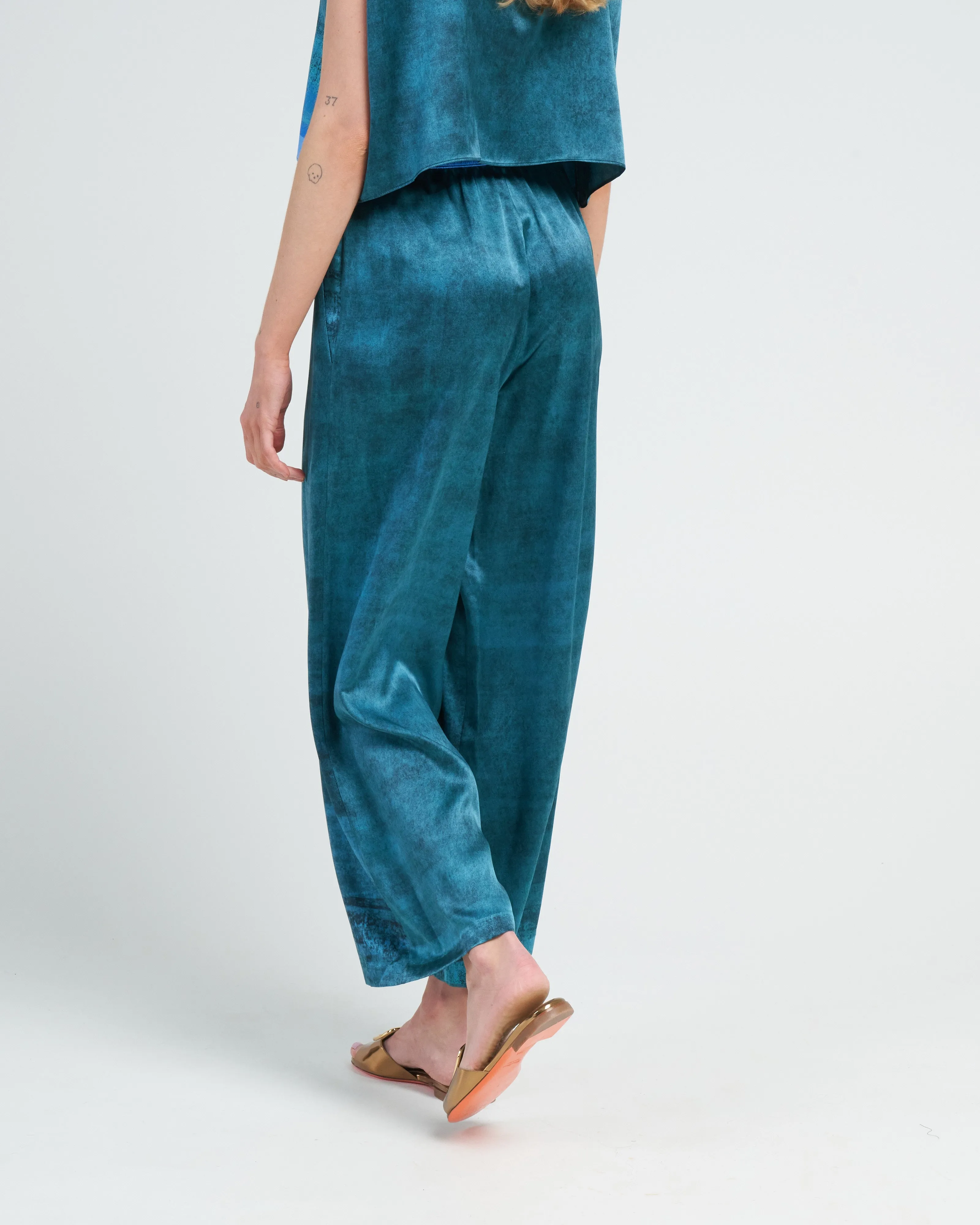 wide leg pant - glacier