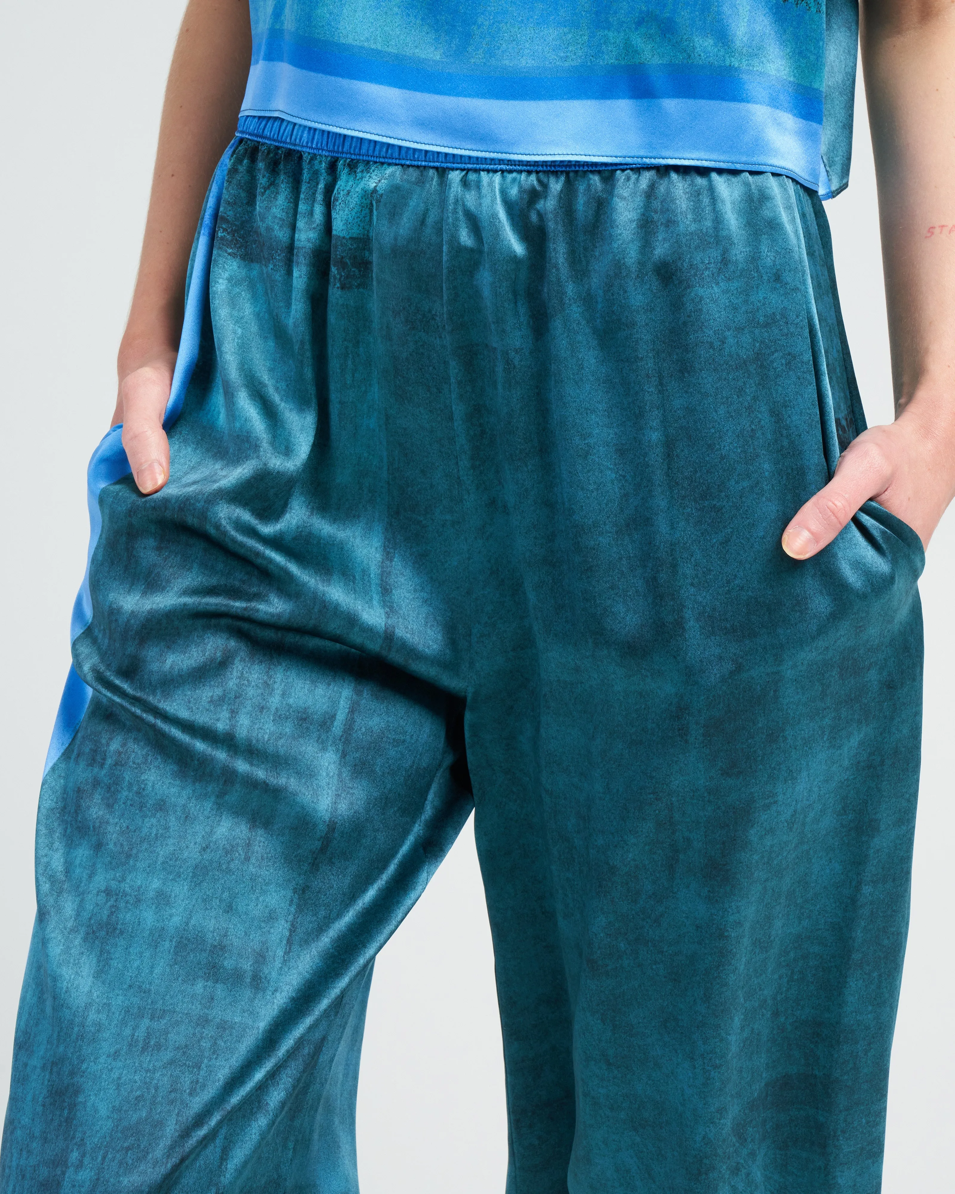 wide leg pant - glacier