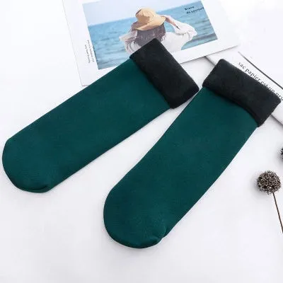 Winter Warmer Women Thicken Thermal Wool Cashmere Snow Socks