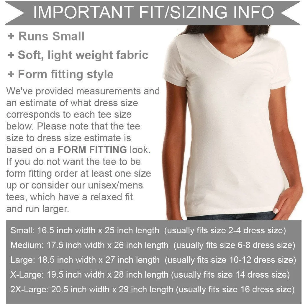 Women's Feeling Stressed? Try Running from Your Problems Vneck T-Shirt