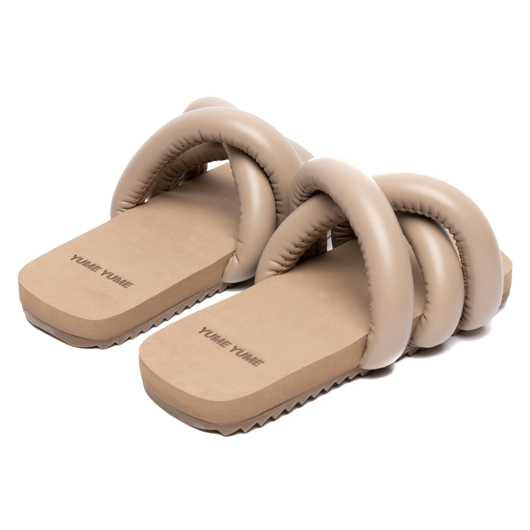 Yume Yume Women's Tyre Slide 'Dark Beige'
