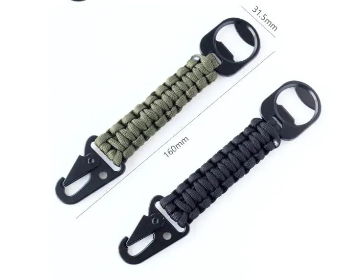 Zero North Handcrafted Nylon Rope Clip Lanyard With Bottle Opener Keyring